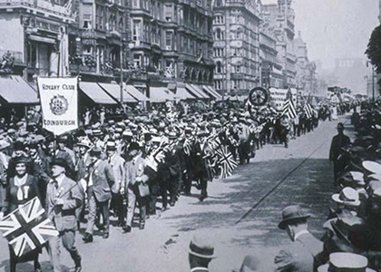 1921년, 스코틀랜드 에든버러에서 열린 세계대회